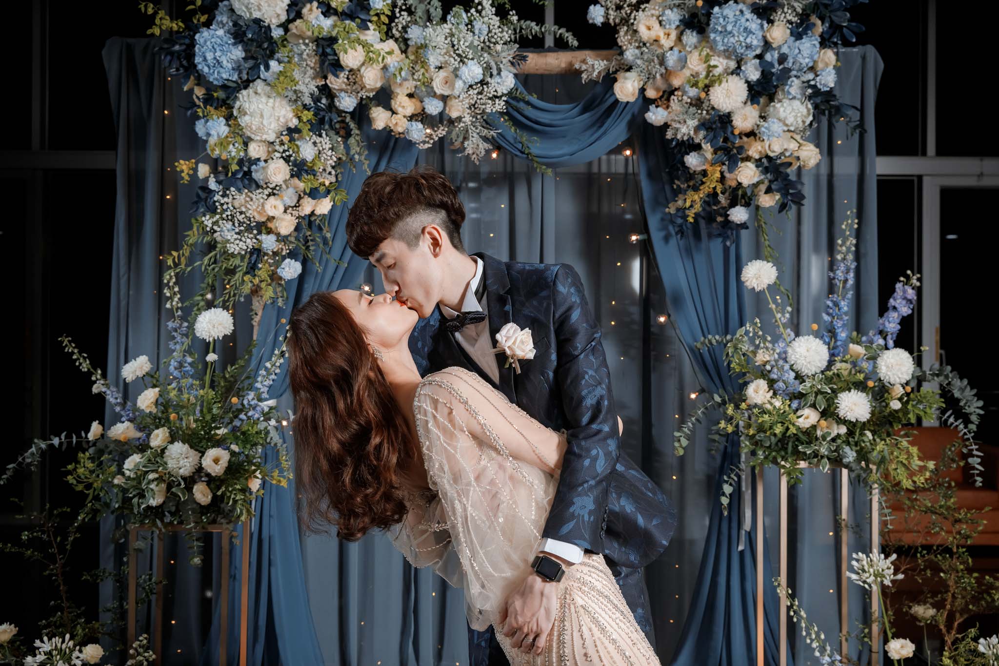 新郎胸花，手腕花，推薦婚攝